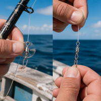 Jienailuya High-Strength Stainless Steel Swivel Snap Connectors for Sea Fishing