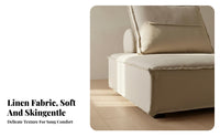 Reconfigurable Block Sofa Launderable Detachable Upholstery Reconfigurable Sofa Set Wabi-Sabi Aesthetic Comfy Upholstery