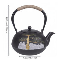 Cast Iron Kettle Teapot Gift Option Kitchenware Easy to Clean