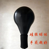 拳击配件球体散打发泄不倒翁不锈钢加粗黑色
