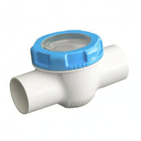 Blue Outer Band 2-Inch Check Valve Backflow Protection Transparent Check Valve Good Sealing Long-Lasting for Water Treatment