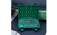 35 Pieces Socket Wrench Kit 72-Tooth Socket Wrench Set Vanadium Steel Ratchet Set with Case for Amateur Mechanics, Auto Repair, Garage