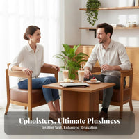 Upholstered Banquette and Table Combination Complete Set Booth Seating Space-Efficient Design Single or Double-Sided for Lounges