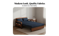 Space-Saving Pull-out Armchair Bed Easy to Convert Pull-out Sleeper Armchair Breathable Cover Convertible Seating Heavy-Duty Frame for Apartment Dwellers, Guest Hosts, Students, Living Room, Bedroom, Home Office