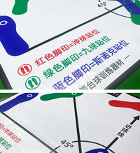 台球站位图辅助图黑八九球斯诺克矫正入位站位辅助练习图训练器材
