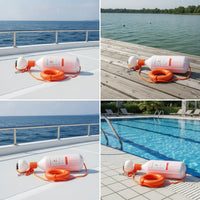 Rescue Rope with Protective Casing Shell High-Visibility Floating Rescue Rope Throw Bag with Top Loop Throwable for Lifeguards