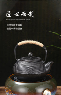 厂家供应家用小粒铁壶泡茶壶铁壶无涂层雕刻茶具茶壶产地货源批发