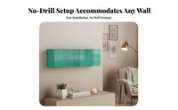 Clear Acrylic Book Ledge Space Saving Transparent Wall Cubby Multi-Purpose
