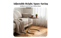 Adjustable C-Shaped Side Table Vintage Inspired Home Furniture for Homeowners