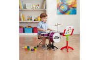 Stable Tripod Stand Childrens Jazz Drum Easy Assembly Beginner Percussion Set for Beginners