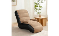 Portable Inflatable Lounge Chair Ergonomic Flocked Inflatable Sofa Foldable Air Lounger for Adults, Camping