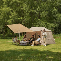 Quick Setup Inflatable Tent with Awning Family Inflatable Cabin Tent Stable Spacious for Backyard