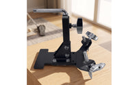 Percussion Cowbell Pedal Mount Holder Adjustable Training Pad Stand with Mounting Arms Portable Hardware for Beginners