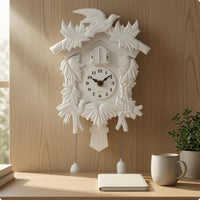 Retro Wall Cuckoo Timepiece Pinecone Weights House Decoration Accurate
