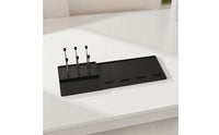 Silicone Mini Fridge Mat Easy to Clean Mini Fridge Drip Tray Silicone Mat with Raised Edges for Office, Coffee Station