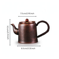 Copper Teapot Handmade Teapot with Loop Handle Induction Compatible