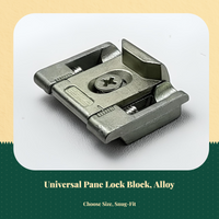 Opening Lock, Adjustable Aluminum Lock, protected Locking Hardware for Sliding casements and Doors, Easy Installation, sturdy, Home and Office Security