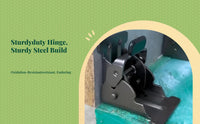 Auto-Locking Folding Hinge, 180 Degree Mini Hinge, stainless steel, stable furniture connector, DIY table leg support