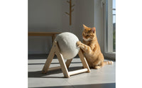 Boredom Relief Cat Scratching Ball Long-Lasting Sisal Rope Ball Scratcher Natural Materials Cat Claw Grinder Toy Shed-Resistant for Indoor Cats, Kittens