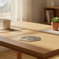 Hexagonal Ruler Metal Ruler with Circle Slots Sturdy Drafting Stencil for Designers, Students
