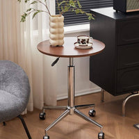 Adjustable Height Rolling Table with Wheels Rolling Laptop Stand