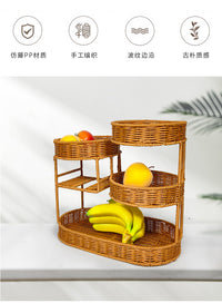 跨境代发创意多层水果篮客厅干果零食糖果摆盘多功能收纳展示架