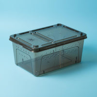 Pet Breeding Box Lid Reptile Feeding Box Stackable Small Animal Hatching Container for Temporary Housing