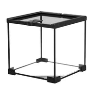 Glass Terrarium with Mesh Lid Clear Reptile Enclosure Rectangular