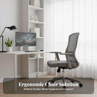 Ergonomic Mesh Swivel Chair Reclining Backrest for Study Room, Students, Gamers
