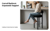 Kitchen Island Stool Luxury Design Pedestal High Stool with Supportrest Modern Design Padded Seat for Bar Owners, Adults