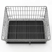 Pigeon Cage and Breeding Cage for Small Bird Pairing, Foldable Double-Layer Galvanized Iron Stackable Portable Home Use Cage with Feeder Trays
