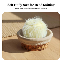 Plush Yarn, Soft Fuzzy, Candy Colors, DIY Crafts