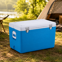 Cooler Box, 55L Large Capacity, Foam Insulated Bag, Suitable for Fishing, Outdoor, Camping