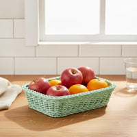 Desktop Storage Basket Lightweight Organizer Rustic Design for Desk