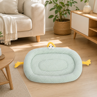 Viscoelastic Foam Dog Bed, Washable Orthopedic Pet Bed for Small & Large Dogs, All Seasons High Breathability Foam Dog Bed
