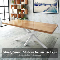 Rectangular Conference Table Nordic Design Long Table with A-Frame Legs utilitarian design Office Furniture for studio apartment Apartment, Boardroom, Training Room