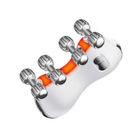 Handheld Face Massager with Rollers EMS Microcurrent Face Roller Warm Facial Massager with Rollers LED for Women, Skin Maintenance Routine