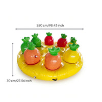 Carrot Pulling Game Recessed Openings Inflatable Carrot Game Leafy Tops