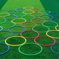 Agility Rings for Soccer Basketball Training, Kids Hopscotch Exercise Rings