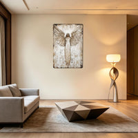 Vintage Guardian Angel  Wall Art乡村做旧守护天使仿金属墙饰