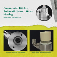 Automatic Touchless Faucet, Proximity detector Water-Saving Sink Tap, Commercial Kitchen Hotel