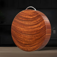 Thick Black Ironwood Cutting Board, Hardwood Kitchen Chopping Board, Double-Sided, Home Use