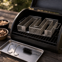 Stainless Steel Cold Smoke Generator BBQ Smoker Box for Bacon Meat Fish Outdoor Grilling