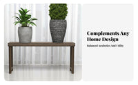 Indoor/Outdoor Use Tiered Plant Stand Long-Lasting Slatted Wooden Bench Sturdy Garden Furniture Moisture-Proof for Gardeners, Homeowners, Balcony, Outdoors, Living Room, Bedroom