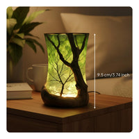 Mystical Woods Lamp Artistic Table Decor Nature Scene Night Light for Bedroom
