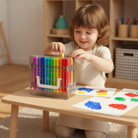 48 Pieces Transparent Storage Case Soft-Tip Markers Assorted Colors 48 Acrylic Markers Acrylic Paint Pens for Drawing, Coloring