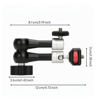 Versatile Arm Compact Tripod Arm Bracket Portable Threaded Hole Bracket for Photography, Video Filming