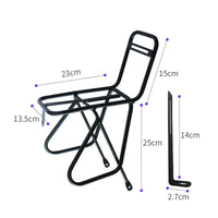 Touring Bike Front Carrier Steel Construction for Long-Distance Riding, Cyclists