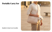 Secure Head out Cat Carrier Lightweight Warm Pet Carrying Bag Storage Pocket for Women, Vet Visits, Daily Walks, Shopping