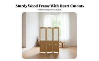 Korean Design 3-Panel Folding Screen Foldable Design 3-Panel Partition Pastoral Theme Room Divider Privacy Protection for Apartment Dwellers, Interior Decorators, Telecommuting Workers, Bedroom, Home Away Fromice, Videoconference Calls